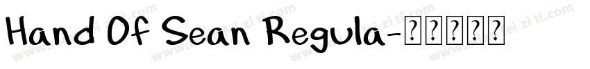 Hand Of Sean Regula字体转换